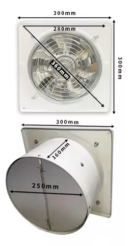 100W Ventilador Extractor de baño, Ventilador extractor de pared