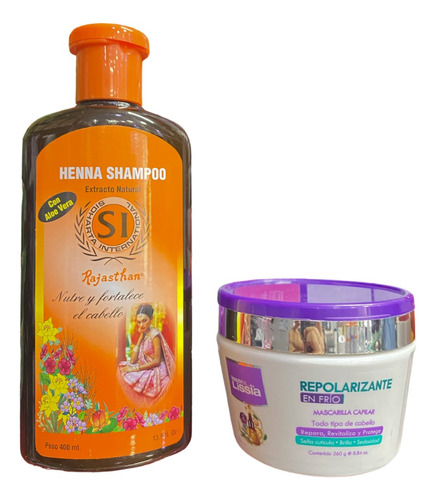Henna Shampoo Y Mascarilla Capilar - mL a $115