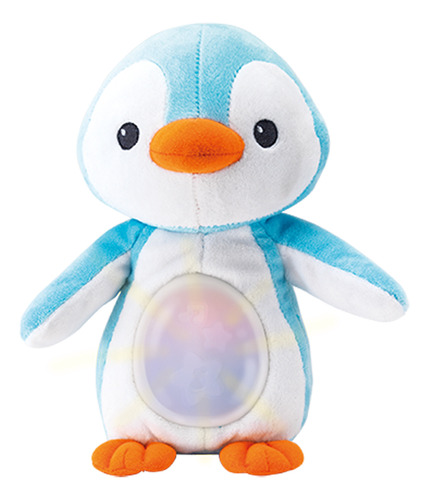 Peluche Pingüino Afelpado C/luz Y Canciones Cuna Bebé Winfun