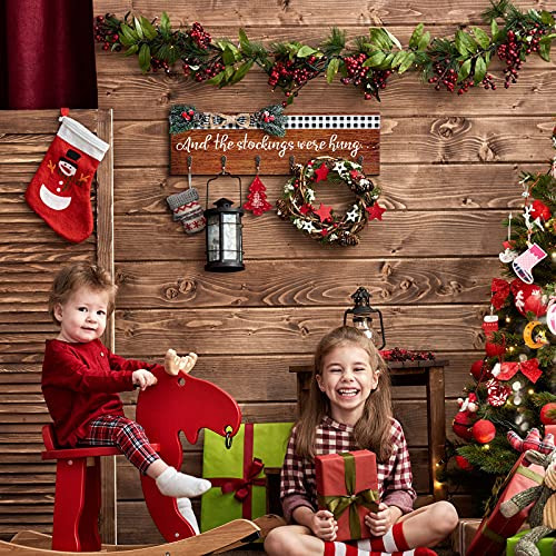 Porta Medias De Navidad 6 Ganchos Texto Dice Las Media...