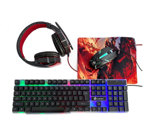 Combo Gamer Profesional 4 En 1