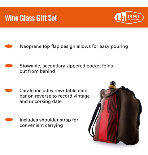 Gsi Outdoors Wine Glass Set Regalo