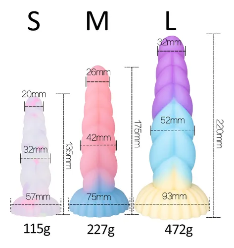 Dildo Consolador Unicornio Transparente Rosa Fantasia Sopapa