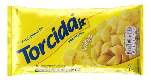 Salgadinho de Trigo Queijo Torcida Pacote 45g