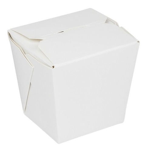 Cajas De Papel Para Comida China 8 Oz - Paquete Con 100 Color Blanco