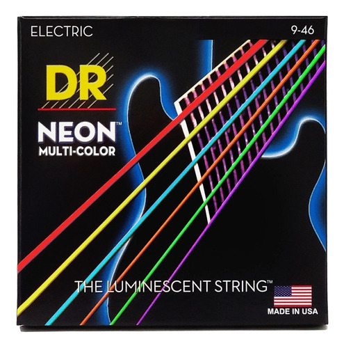 Dr Strings Drs-nmce-9/46 - Cuerdas Hi-def Neon Multi-color