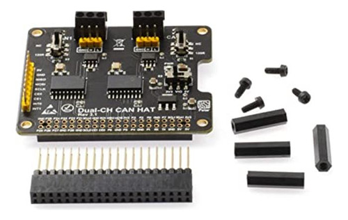 Xicoolee Dual-ch,can Bus Expansion Hat Para Raspberry Pi,