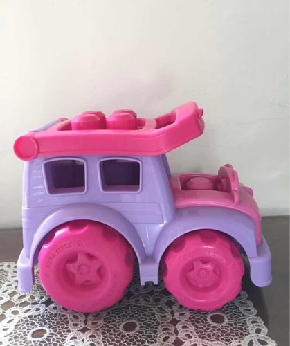 Mega Bloks First Builders Fisher Price / Carro Rosa (Usado)