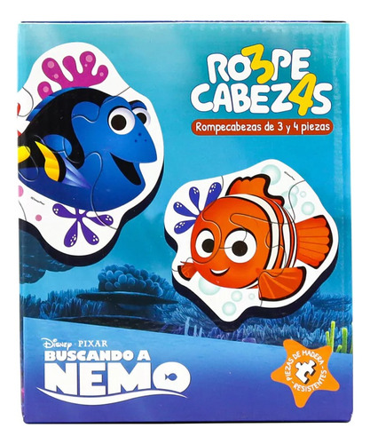Rompecabezas De 3 Y 4 Piezas De Madera Disney Barco De Papel