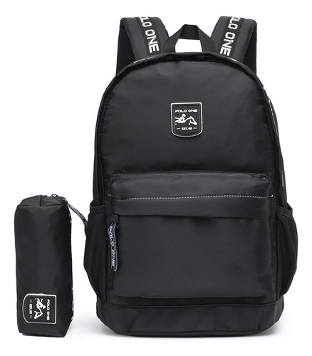 Mochila Bolsa Notebook Impermeável Resistente Escolar Viagem Cor Preto Desenho Do Tecido Lisa