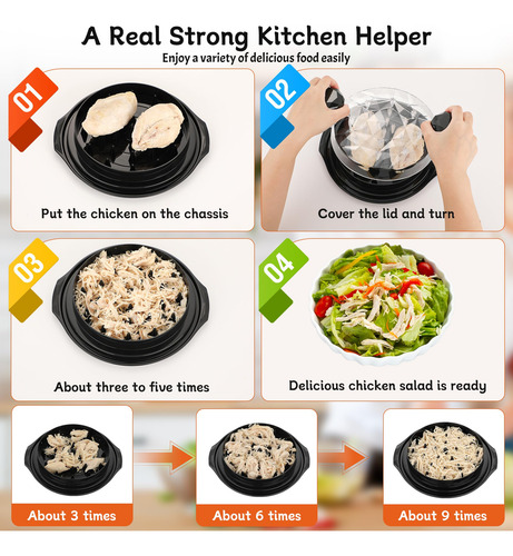 Trituradora De Pollo Grande Marca Nombre De Marca Modelo Núm Negro