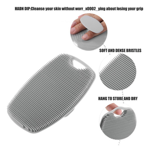 Cepillo De Baño Ducha De Silicona Exfoliante Cuerpo Masaje