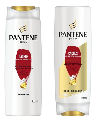  Kit Shampoo + Condicionador Pantene 400ml Cachos