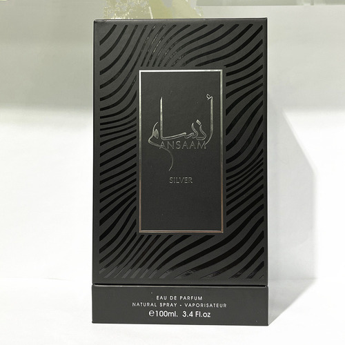 - Lattafa Ansaam Silver Eau De Parfum Spray For Unisex