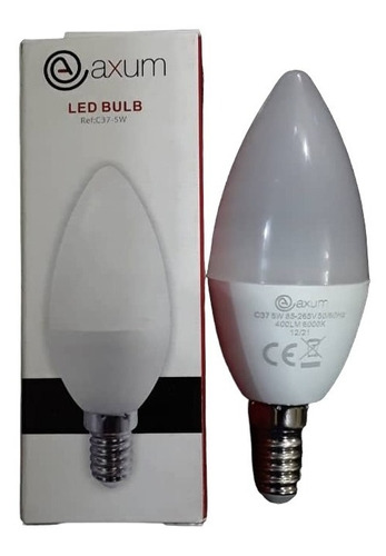 Bombillo Led 5w Tipo Vela E14 Luz Blanca Marca Axum