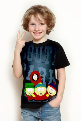 Camiseta Criança Frete Grátis South Park Preta