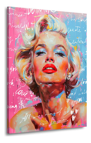Cuadro Moderno Marilyn Monroe En Tela Canvas 