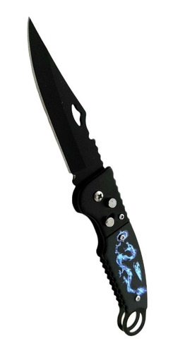 Imagen 2 de 3 de Navaja Cuchillo Táctico Dragon Automática Con Anilla