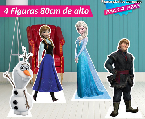 Frozen Figuras  Pack 80cm De Alto
