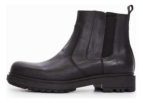 Bota De Cuero Negra Hunt Hombre Boating