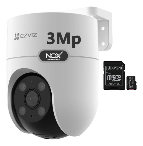 Camara De Seguridad Wifi Ezviz H8c 3mp 2k Sirena Mem 64gb