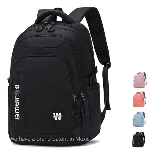 Mochila De Gran Capacidad Para Escuela, Para Escolar Viaje Estilo Juvenil Casual Unisex De Gran Capacidad Con Multi Bolsillos Mochila