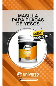 Realis Masilla Para Placas De Yeso 32 Kg Tienda Universo