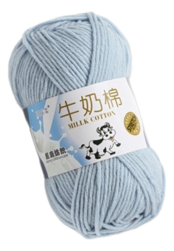 2 Hilo De Ganchillo Para Tejer, Hecho A Mano, Azul Claro