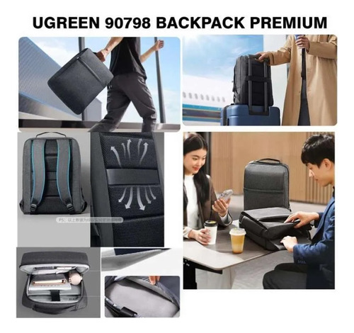 Mochila Para Portátil Ugreen Multibolsillo Contra Agua