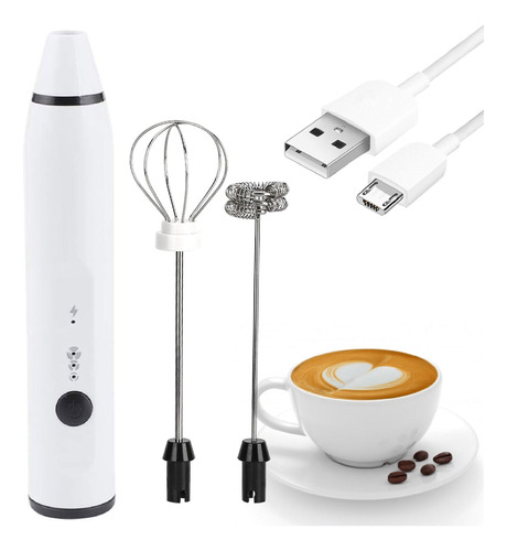 Batidor Electrico De Alimentos 3 Velocidades Recargable Usb