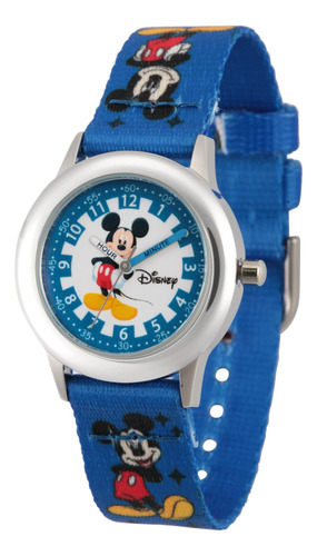 Mickey Mouse - Reloj Analógico De Cuarzo Para Niños De Ac.