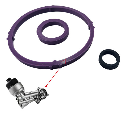 Junta Carcaça Filtro Óleo Peugeot 207 Prese 1.4 1.6 8v 08/15