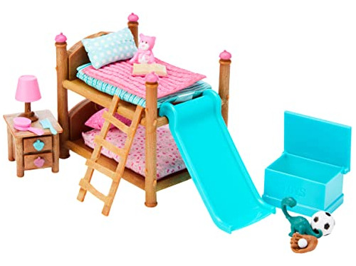 Li'l Woodzeez Bunk Bed Playset  Mobiliario Y Accesorios De