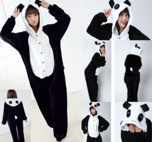 Imagen 2 de 4 de Pijama Oso Panda Talla S Kigurumi Kawaii Polar Entero Adulto