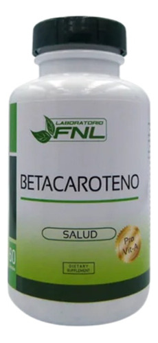 Betacaroteno Fnl 60 Cap Vitamina A Y Antiox. Dietafitness