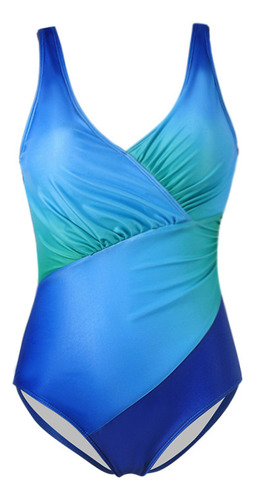 Traje De Baño De Una Pieza En Color Degradado Para Mujer De