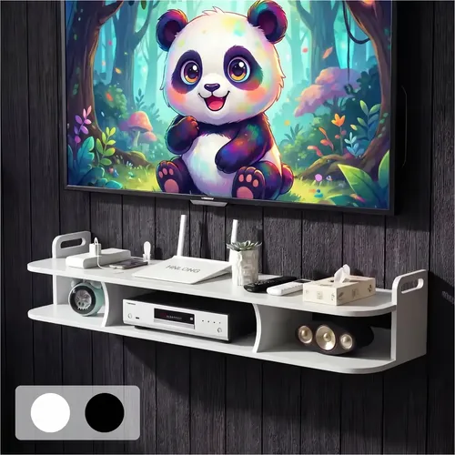 Estante Repisa Tv Flotante, Mueble Colgante De Pared 80cm
