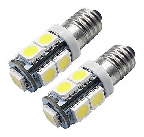 Focos Led - Ruiandsion 2pcs E10 Led Bulb 12v White 5050 9smd