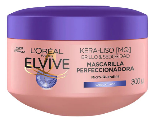 Crema Tratamiento Elvive Kera Liso Brillo Y Sedosidad