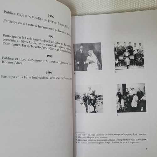 Cartas Y Poemas Recuperados Jorge Leonidas Escudero En Danza (Usado)