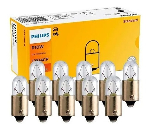 Kit X 10 Lamparas Philips R10w 12v 10w (ba15s) 1 Polo Culote