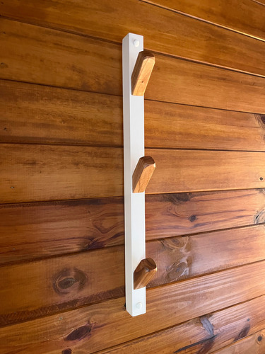 Perchero De Pared De Madera Paraíso Vertical Marrón Claro