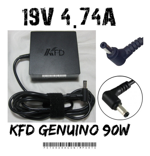 Cargador De Lujo Marca Kfd Para Laptops De 90w + 19v 4.74a