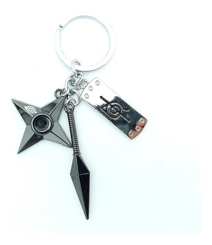 Llavero Naruto M2 Konoha Hoja Anime De Colección Kunai