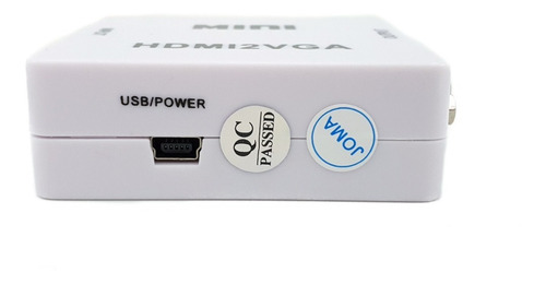 Imagen 6 de 7 de Convertidor Adaptador De Hdmi A Vga Tv Monitor Audio Aux