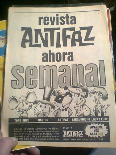 Antigua Propaganda Revista Antifaz Semanal Ilust Repro Kxz