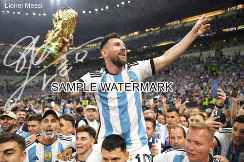 Leo Messi Qatar 2022 #2 Foto Digital Firmada Ver Info