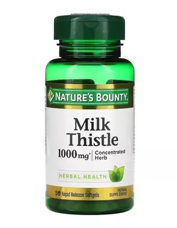 Natures Bounty | Milk Thistle I 1,000mg I 50 Softgeles I Usa
