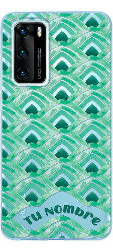 Funda Para Huawei Mujer Acuarela Con Tu Nombre