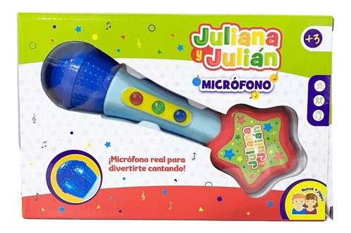 Juliana Y Julian Micrófono Infantil Con Luz Y Sonido